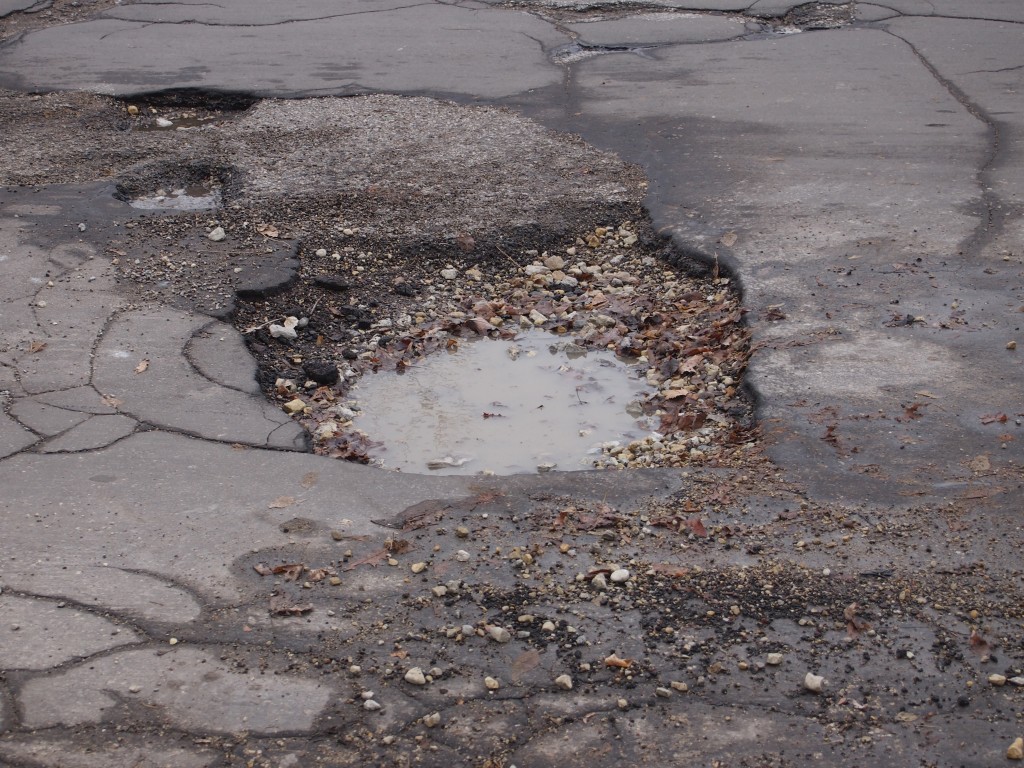 Pothole, March 2014