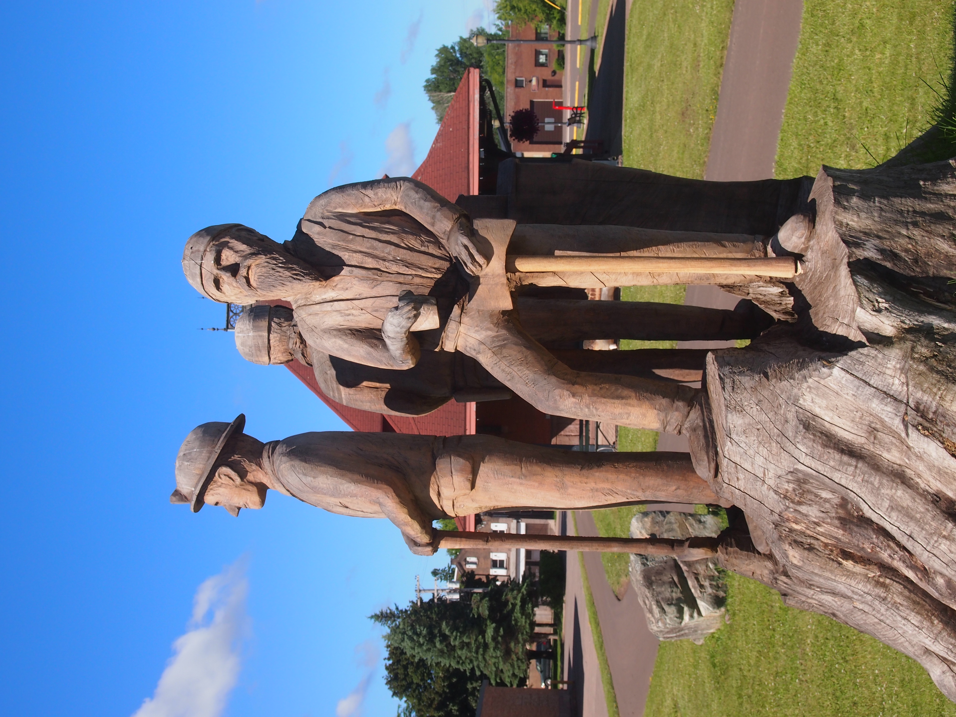 Ironwood Depot Park tree carving