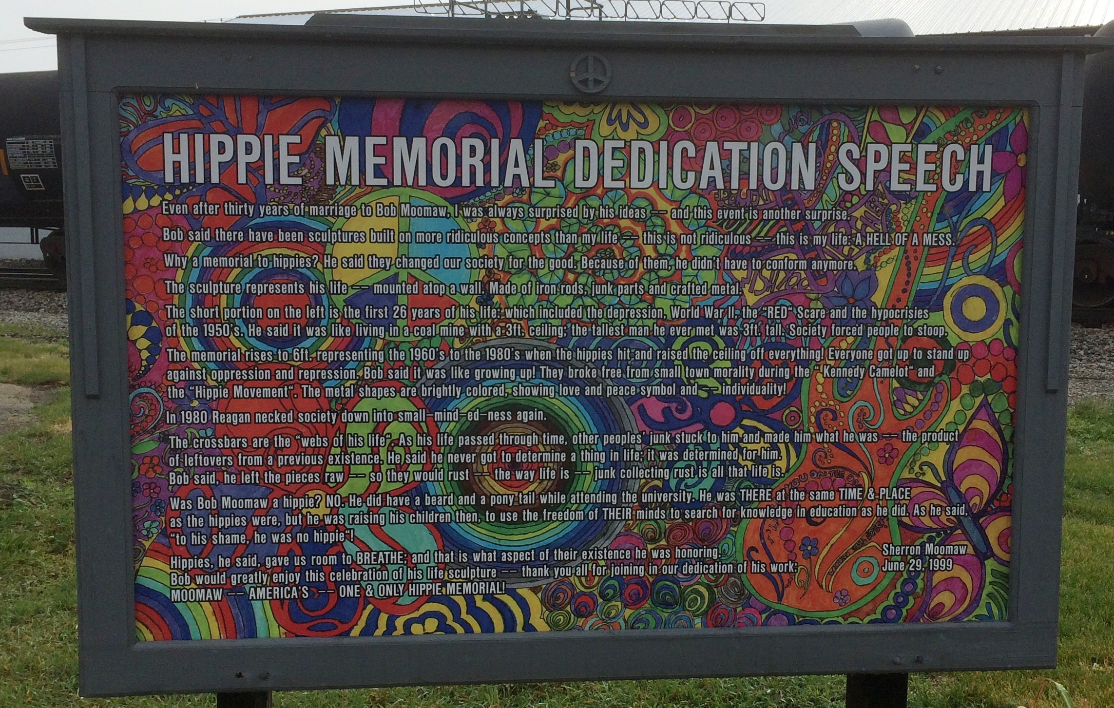 Hippie Memorial Arcola Illinois